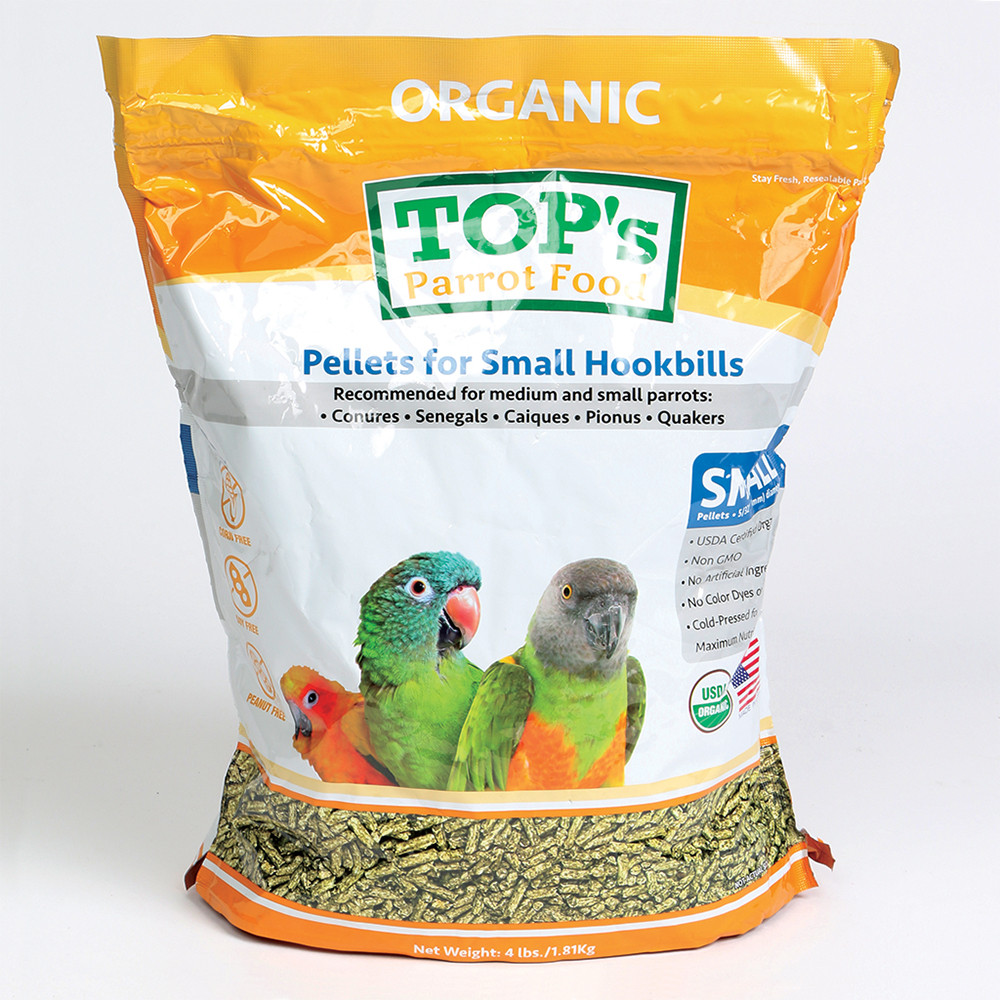 TOP's Organic Parrot Food Small Pellets 4lb