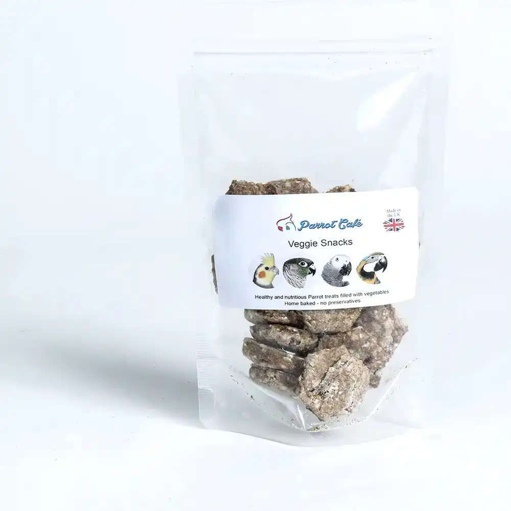 Parrot Cafe Veggie Snack Parrot Treats - 100g - Northern Parrots - Pure And Natural Parrotlet Snacks