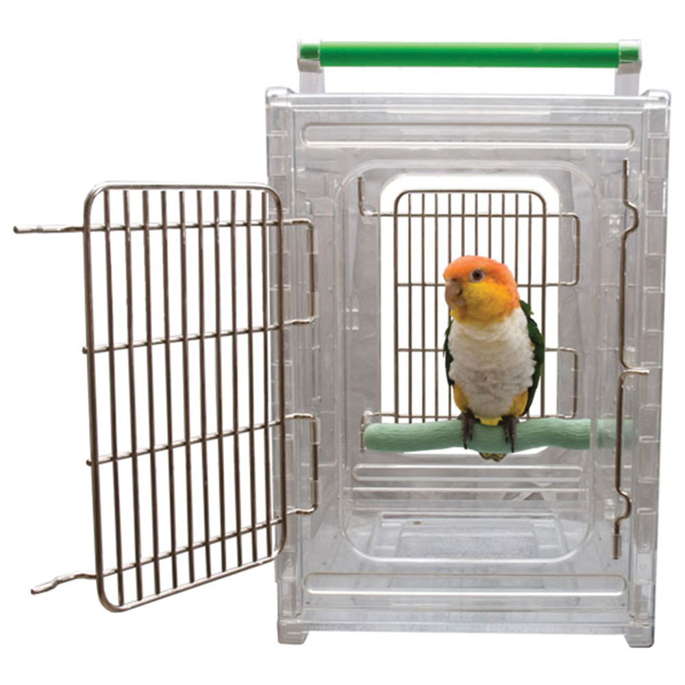 Perch and Go Acrylic Parrot Travel Cage Northern Parrots