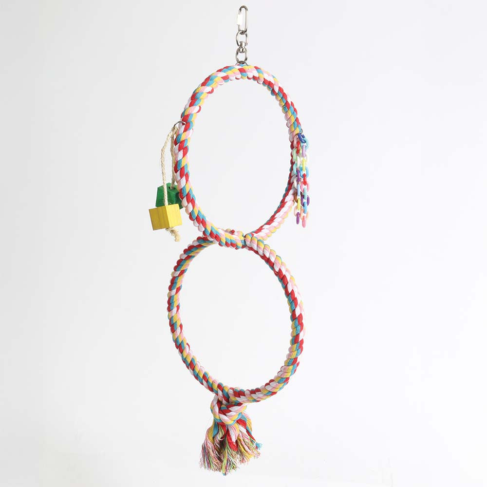 Double Cotton Swinger Parrot Toy Large Northern Parrots