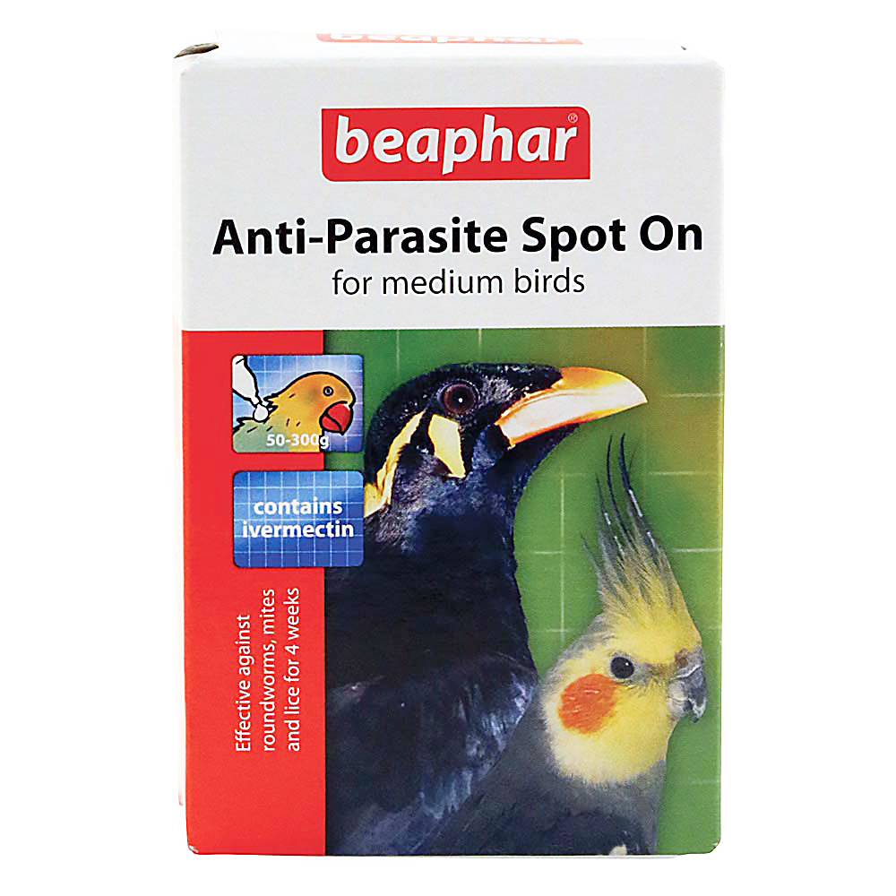 Anti-Parasite Spot On For Cockatiels, Conures, Senegals