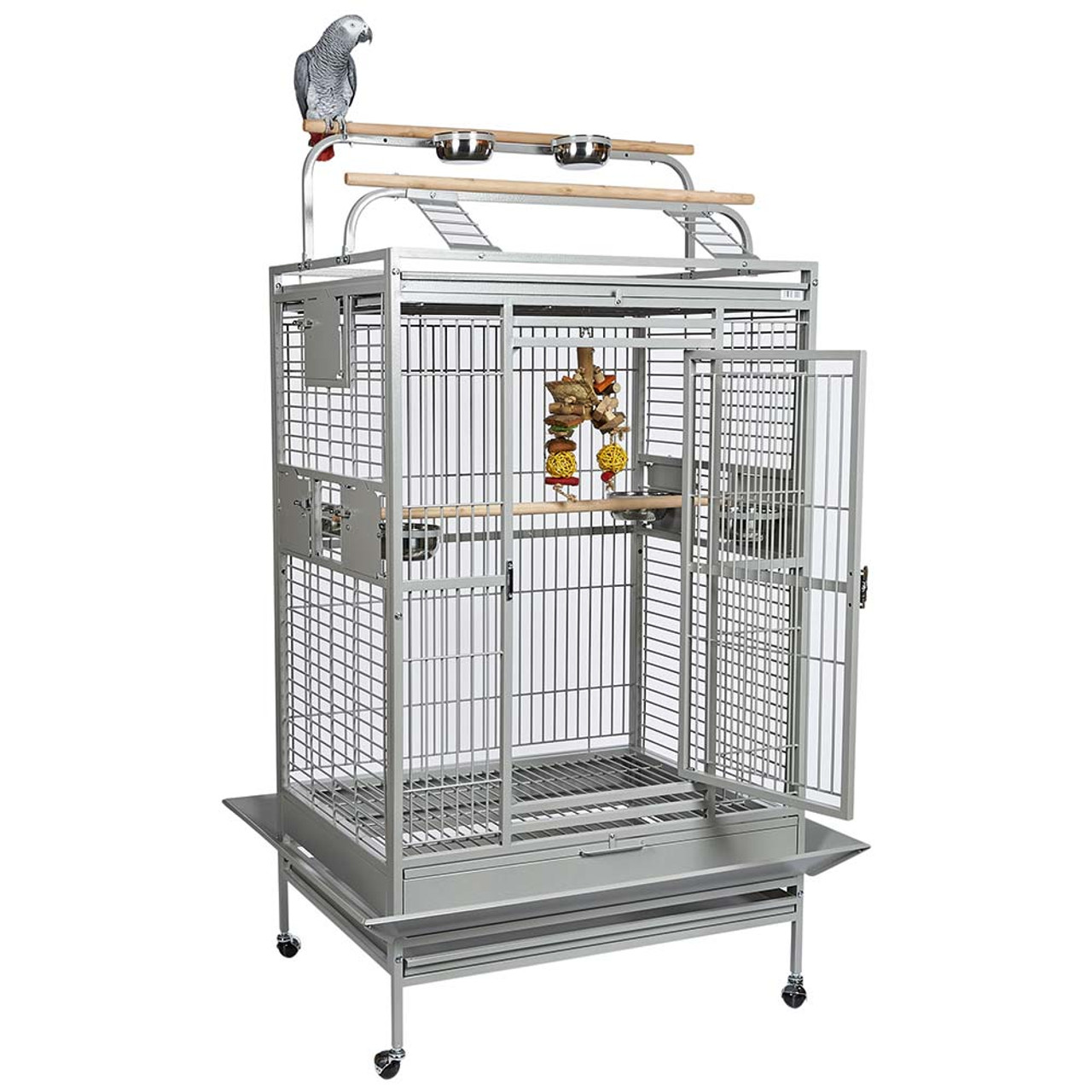 angel parrot cage with play gym top