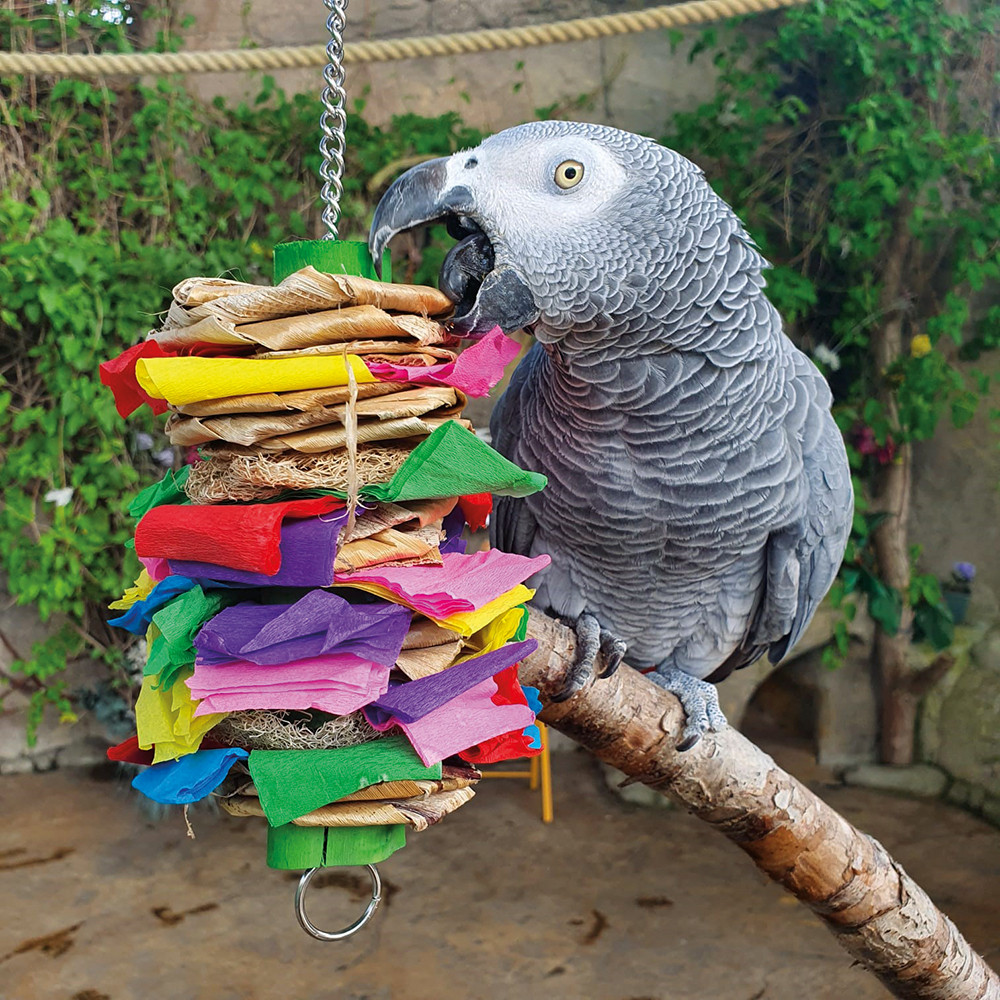 Bonka Bird Toys Crazy Sola Vogelspielzeug – Zerkleinerbar, Natürliche Materialien, Für Papageien