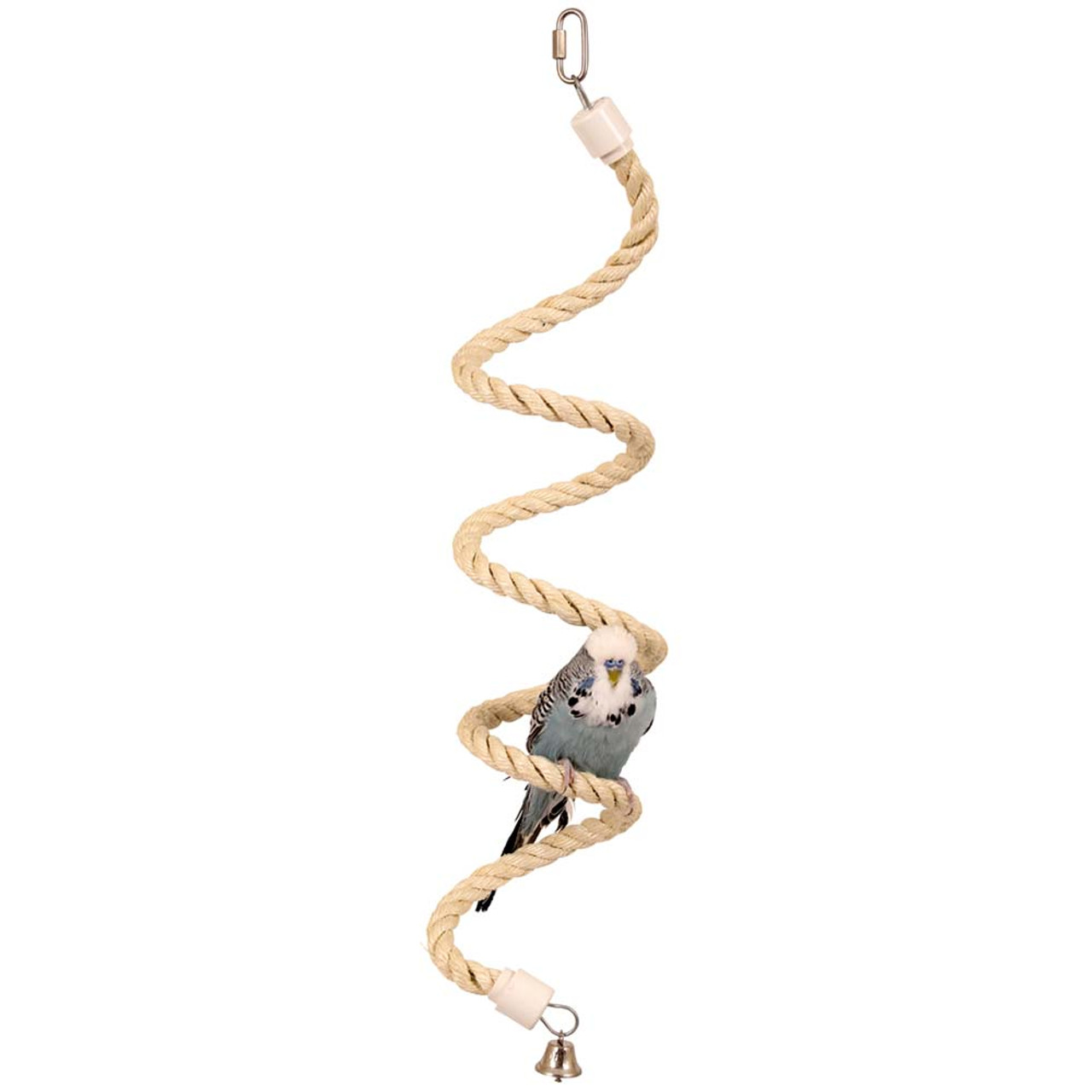 Natural Sisal Rope Pet Bird Boing - Rope Perch for Small to Medium Size  Birds