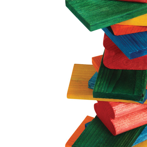 Pistachio Coloured Wood Parrot Toy 4