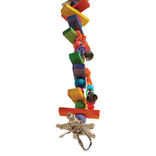 mini rainbow bridge bird toy