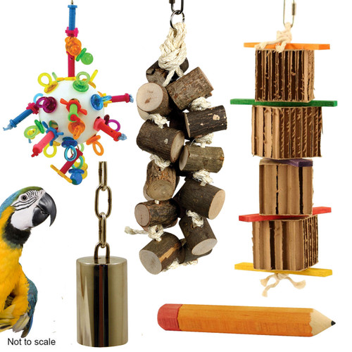 Northern Parrots Macaw and Cockatoo Toy Pack