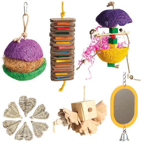 Northern Parrots Small Parrot Toy Pack