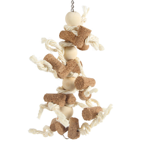 cork chaos parrot toy