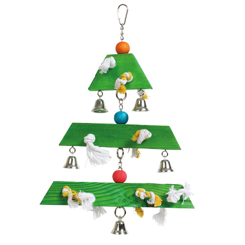 Jingle Bell Christmas Tree Parrot Toy 1