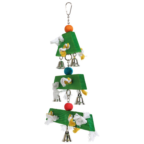 Jingle Bell Christmas Tree Parrot Toy 3