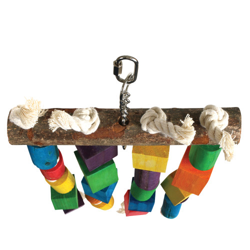 Big Beaks Blocks & Knots Parrot Toy