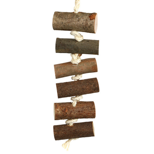 Naturals Log Block Stackers Parrot Toy