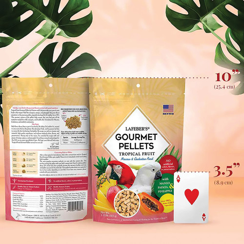 Lafeber Gourmet Pellets Tropical Fruit 567g Large Parrot Complete Food 3