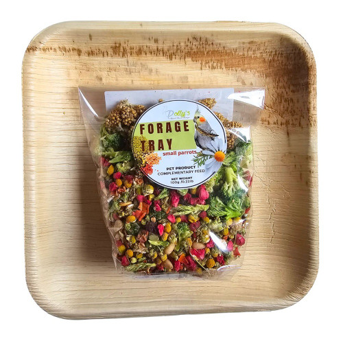 Polly's Naturals Forage Feast Small Parrots 100g 1