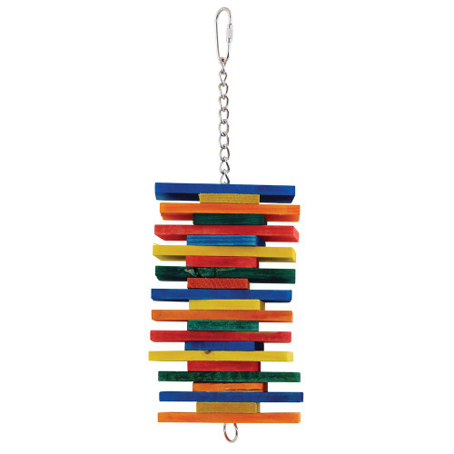 Accordion Chewable Wood Parrot Toy