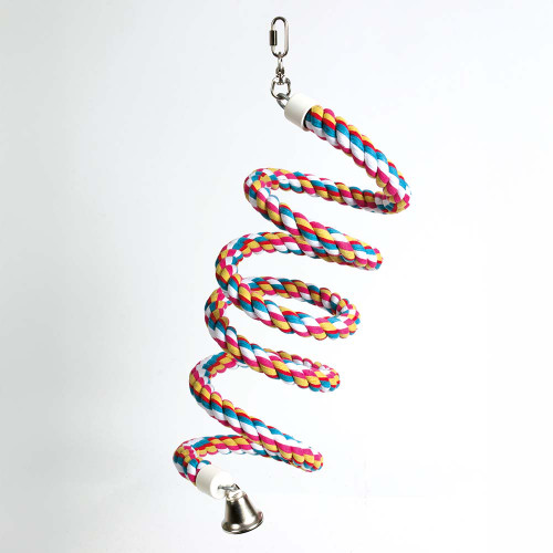 Parrot Boing - Cotton Spiral Bouncing Perch - Large