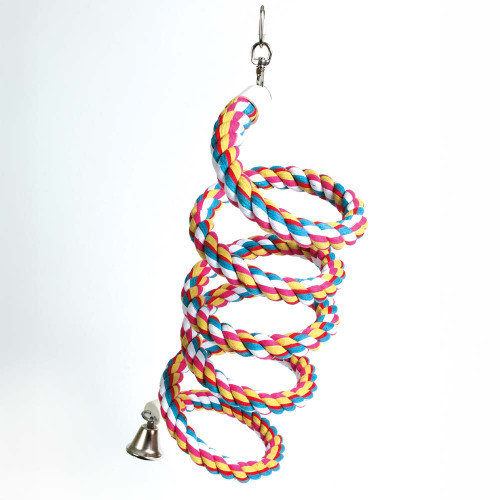 Parrot Boing - Cotton Spiral Bouncing Perch - Large 1 Parrot Boing - Cotton Spiral Bouncing Perch - Large 1