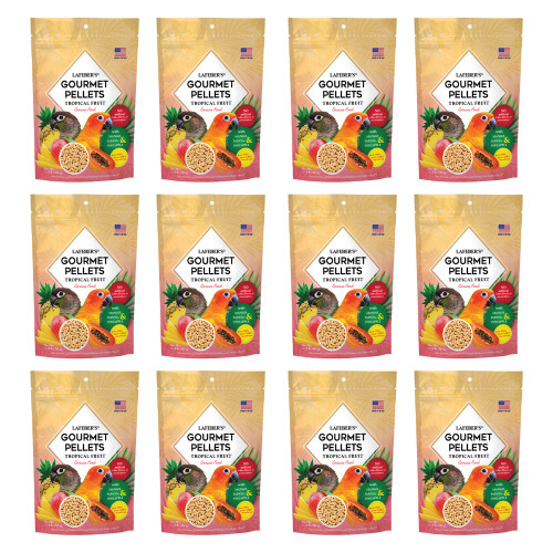 12 cases of tropical fruit conure food