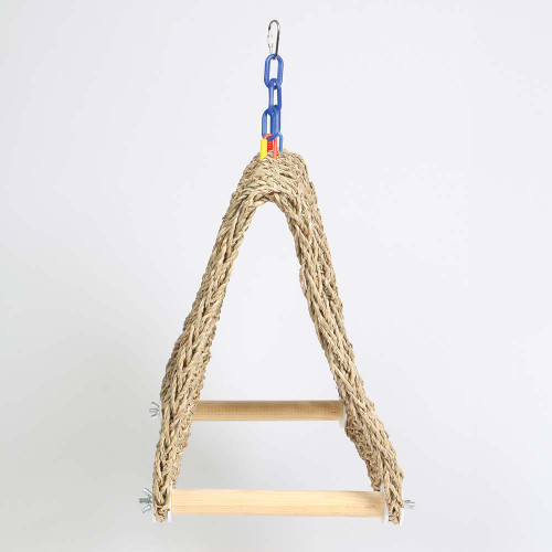 Wagon Ho Natural Woven Seagrass Parrot Perch Tent Large 1