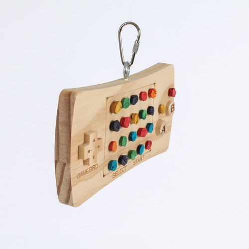 Game Pad Controller Wood and Cork Parrot Toy