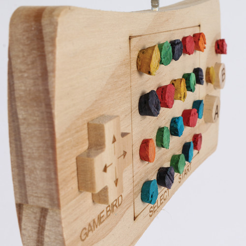 Game Pad Controller Wood Parrot Toy