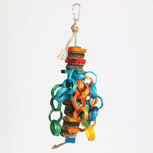 Hippy Style Shredding Stack Parrot Toy Small