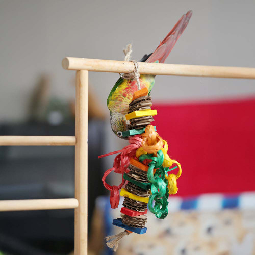 Hippy Style Shredding Stack Parrot Toy Small 5