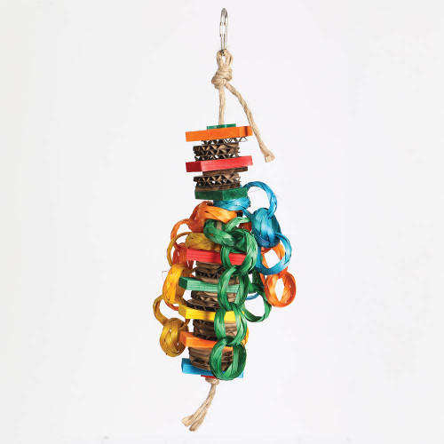 Hippy Style Shredding Stack Parrot Toy Small 1