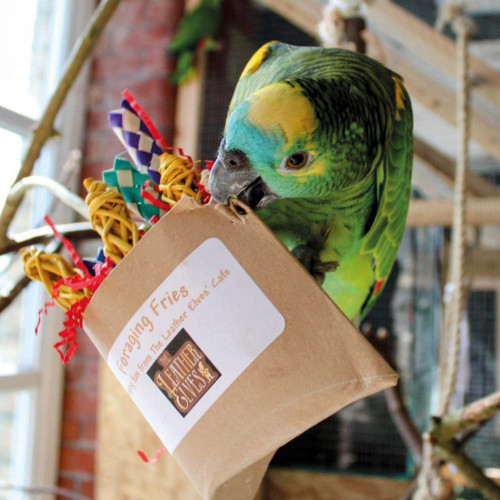 Leather Elves Foraging Fun Fries Parrot Toy 5