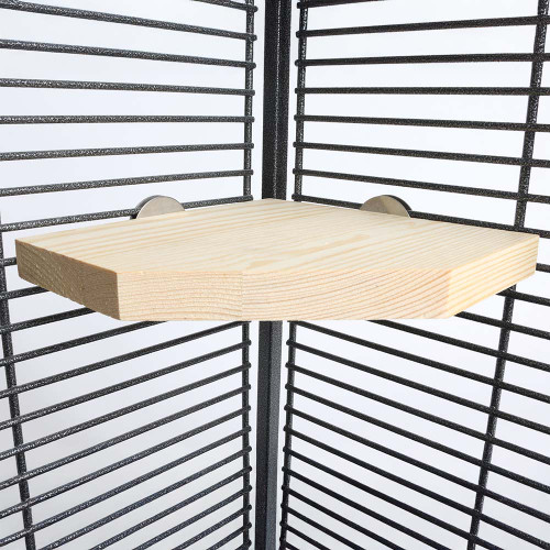 Angled Corner Platform Parrot Perch Large 1