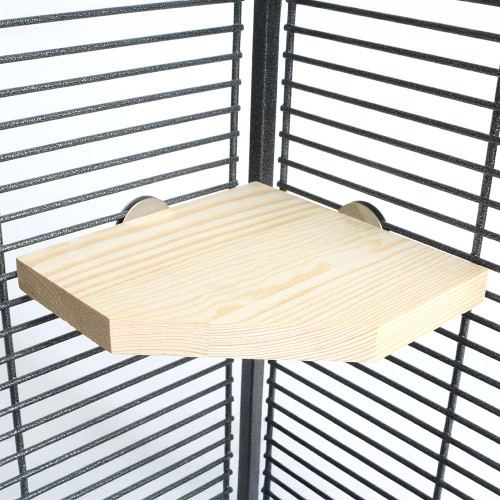 Angled Corner Platform Parrot Perch