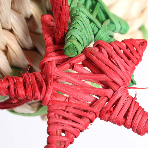 Merry Maize Mat Christmas Parrot Toy with Bell Merry Maize Mat Christmas Parrot Toy with Bell