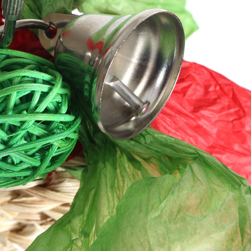 Merry Maize Mat Christmas Parrot Toy with Bell Merry Maize Mat Christmas Parrot Toy with Bell