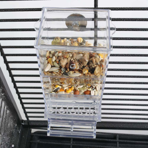 No Mess Pet Bird and Parrot Food Feeder 2