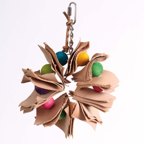 Leather Preening Ring Parrot Toy