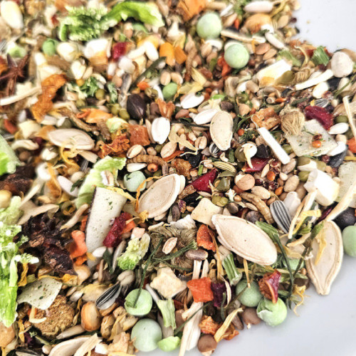 Polly's Natural Fine Cuisine Superfood Mix Med/Large Parrot Food 1kg 1