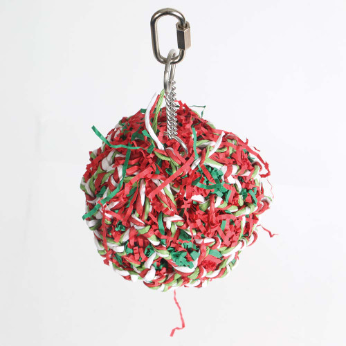 Festive Shredder Ball Foraging Parrot Toy 2 Festive Shredder Ball Foraging Parrot Toy 2
