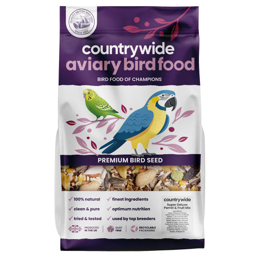 Countrywide Super Deluxe Fruity Parrot Food Seed Mix 12.5kg 1