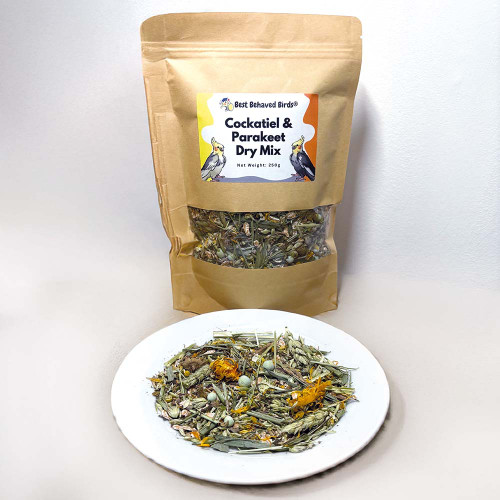 Best Behaved Birds Cockatiel & Parakeet Dry Mix Parrot Food 250g 1