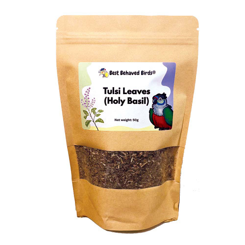best_behaved_birds_tulsi_(holy_basil)_leaves_50g_pack