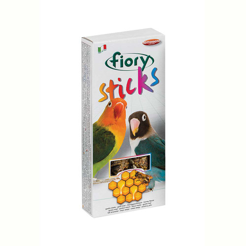Fiory Pack of 2 Lovebird and Cockatiel Treat Sticks - Honey Flavour