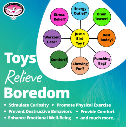 Balsa Rainbow Tower Stack Chewable Parrot Toy 7