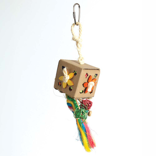Crazy Cube Chewable Foraging Box Parrot Toy