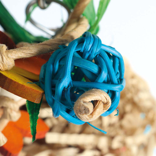 Spring Flowers Chewable Foraging Parrot Toy 3