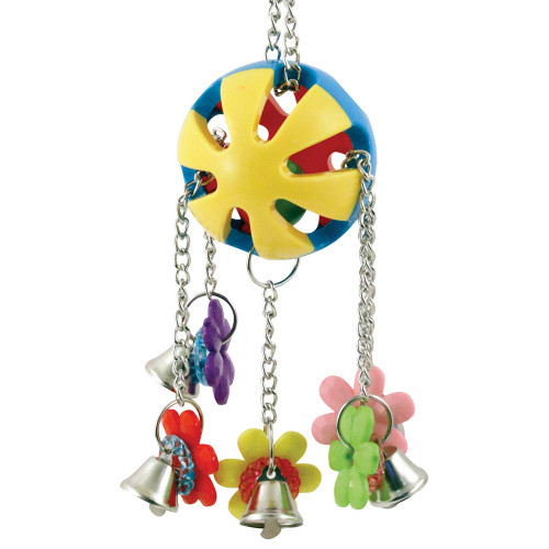 charming jingle ball bird toy