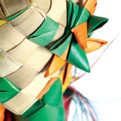 Firecracker Woven Palm Leaf Parrot Toy - Large 3