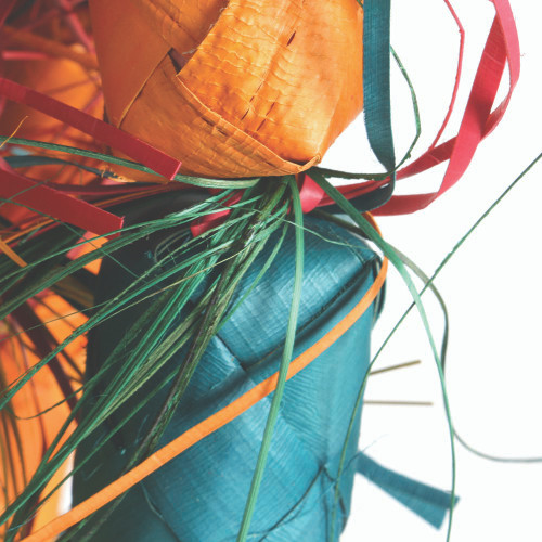 Firecracker Woven Palm Leaf Parrot Toy - Large 4