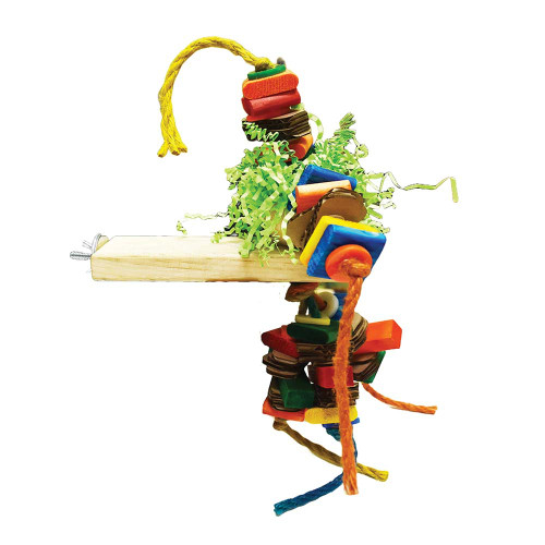 Fire Cracker Platform Play Parrot Perch - Medium