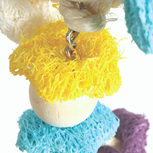 Mini Loofah Loving Parrot Toy 3